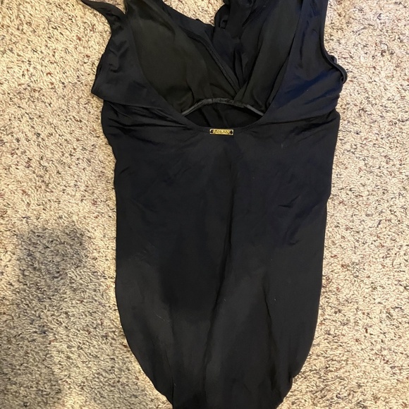 LAUREN Ralph Lauren Tummy-Control Ruffle One-Pc Swimsuit Size 10 - Picture 3 of 7